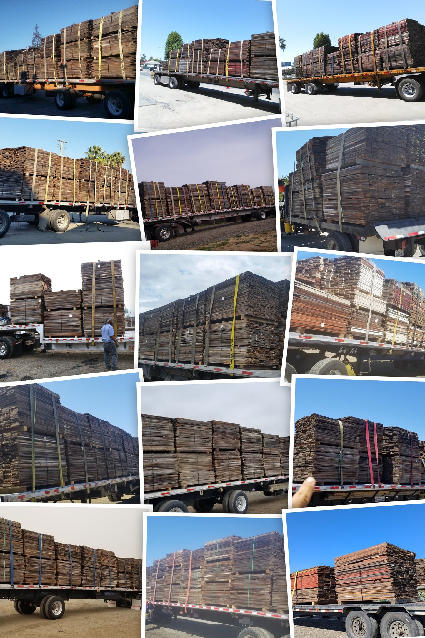 Raw 'Barnwood' Board - 31 SQFT - 3/4" x 7.5" x 60" - (10) Planks