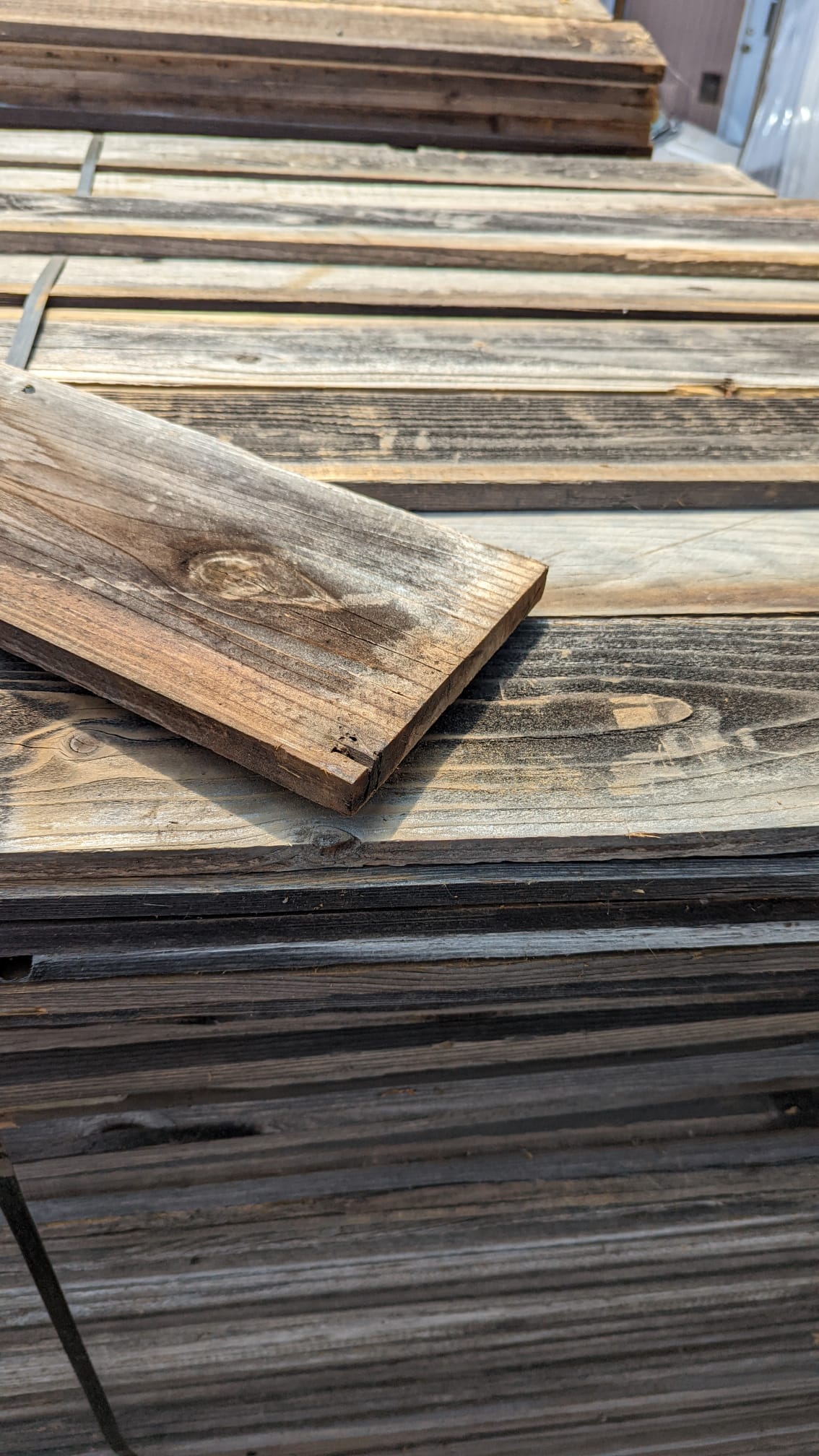 Raw 'Barnwood' Board - 3/4" x 7.5" x 60" - (10) Planks
