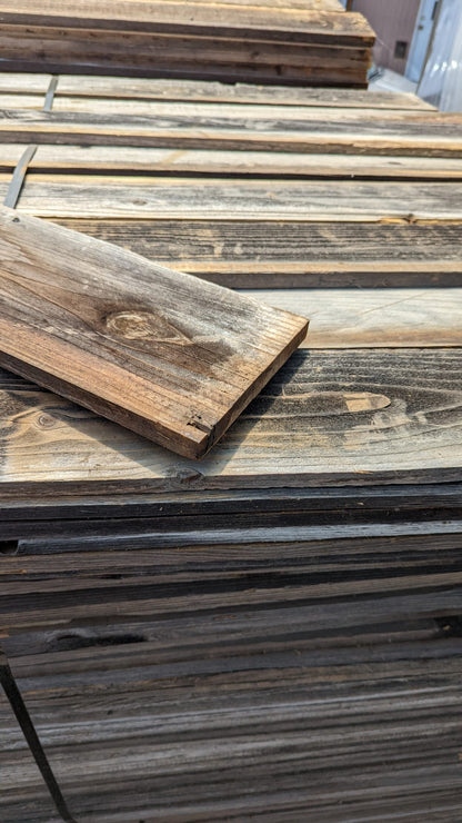 Raw 'Barnwood' Board - 3/4" x 7.5" x 60" - (10) Planks