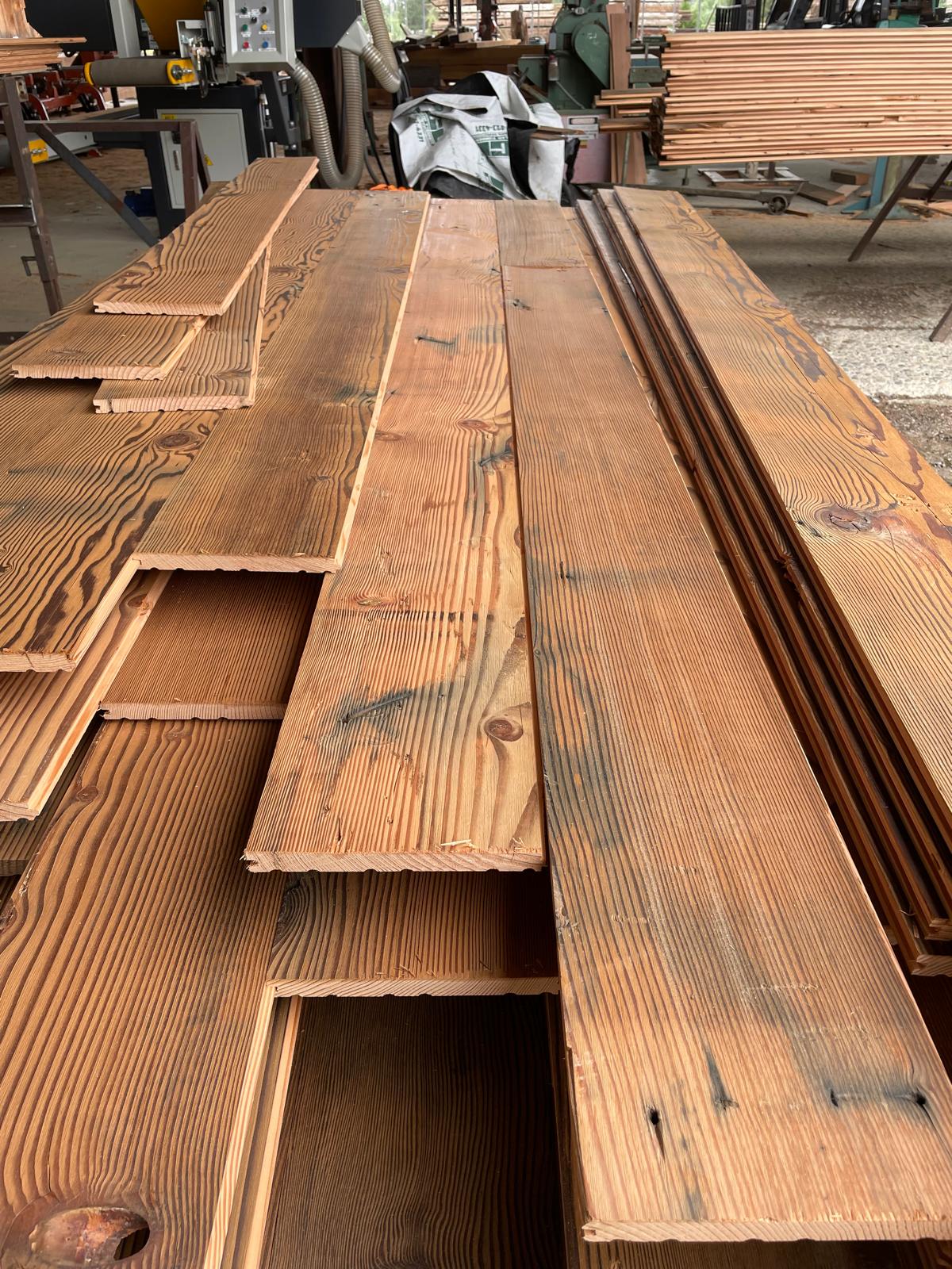 Brushed Tongue & Groove - Reclaimed Wood Wall Paneling - 36 SF @ $12.45/SF