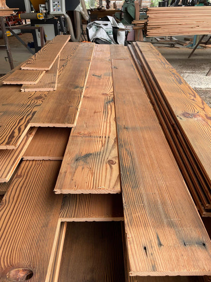 Brushed Tongue & Groove - Reclaimed Wood Wall Paneling - 36 SF @ $12.45/SF