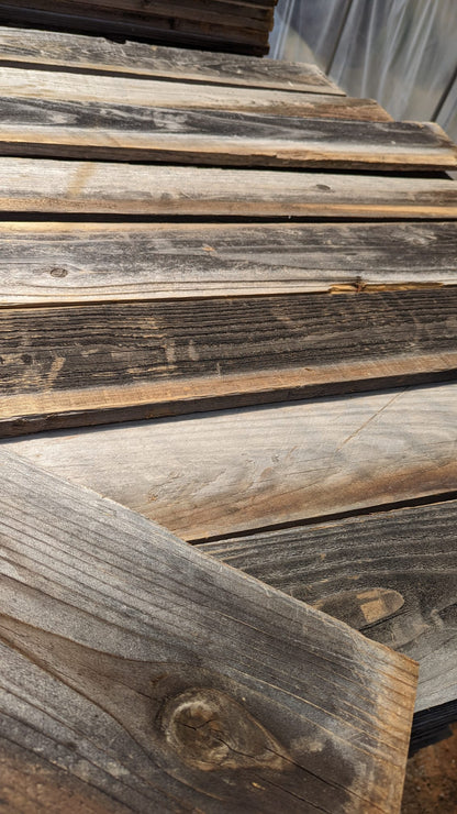 Raw 'Barnwood' Board - 3/4" x 7.5" x 60" - (10) Planks