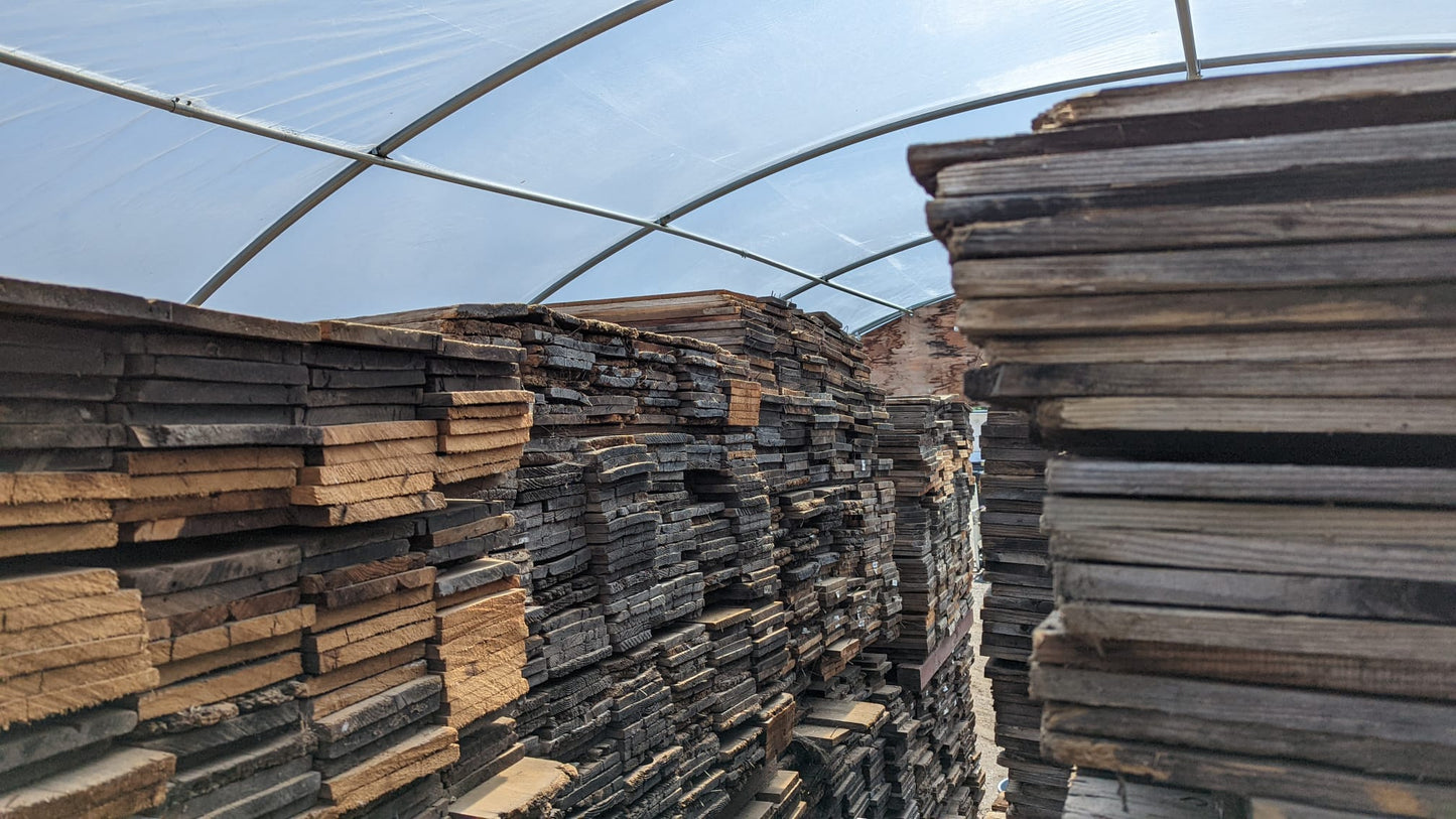 Raw 'Barnwood' Board - 3/4" x 7.5" x 60" - (10) Planks