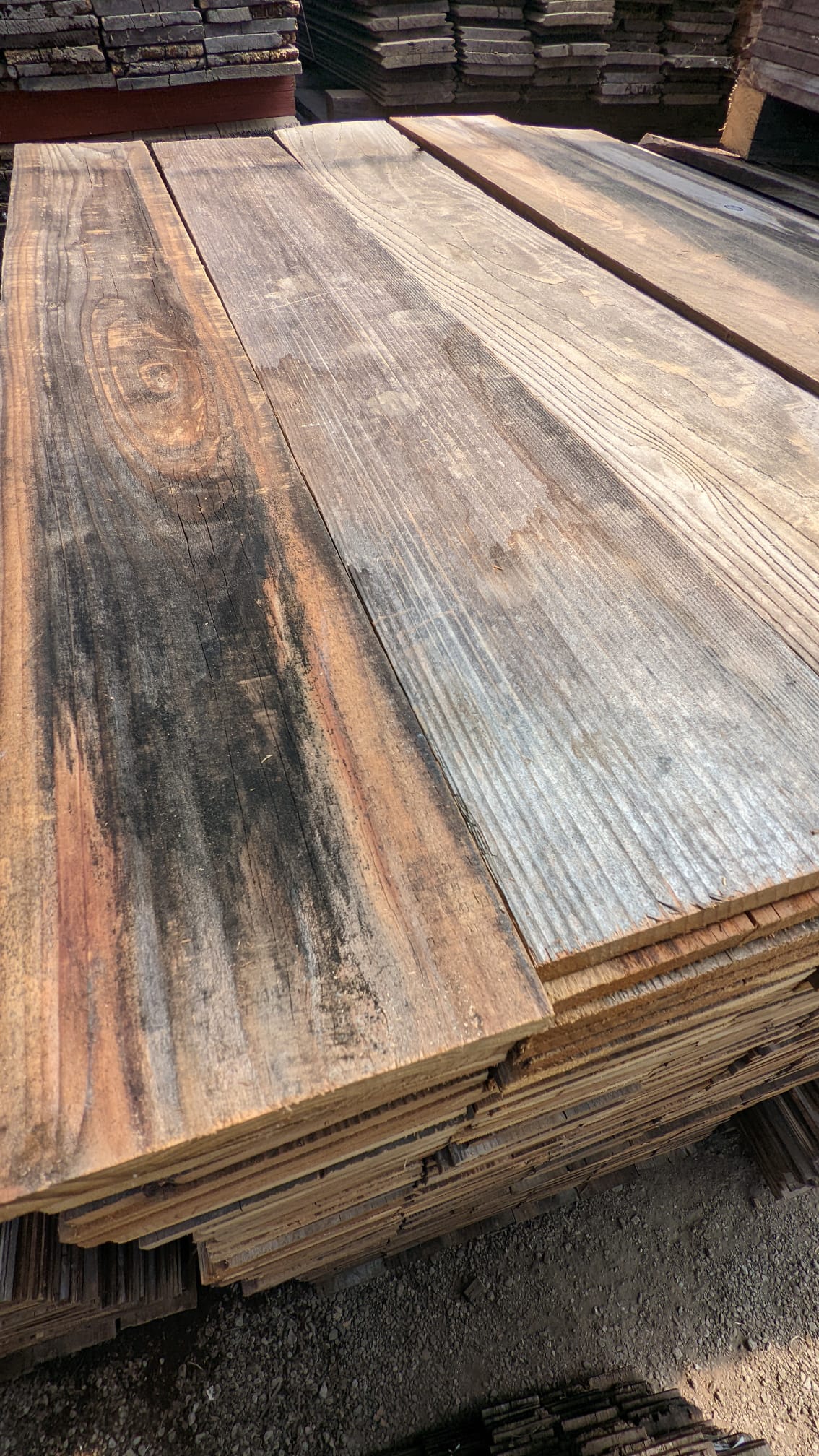 Raw 'Barnwood' Board - 3/4" x 7.5" x 60" - (10) Planks