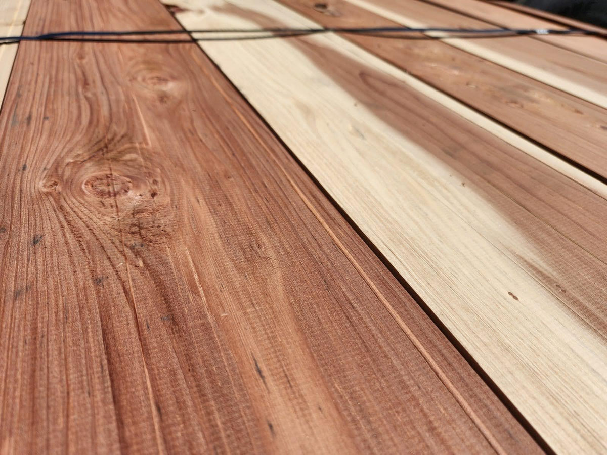 Fresh Natural reclaimed redwood bundled and ready to ship