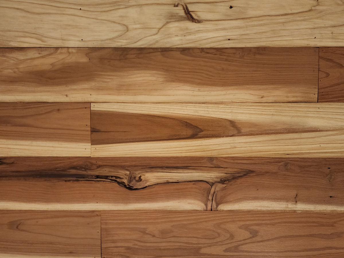Fresh Natural reclaimed redwood, rustic character grade with knots, sapwood and heartwood