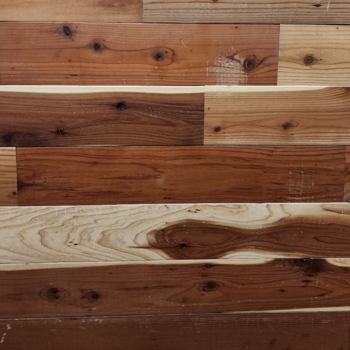 Fresh Natural reclaimed redwood accent wall at the Reno draft house